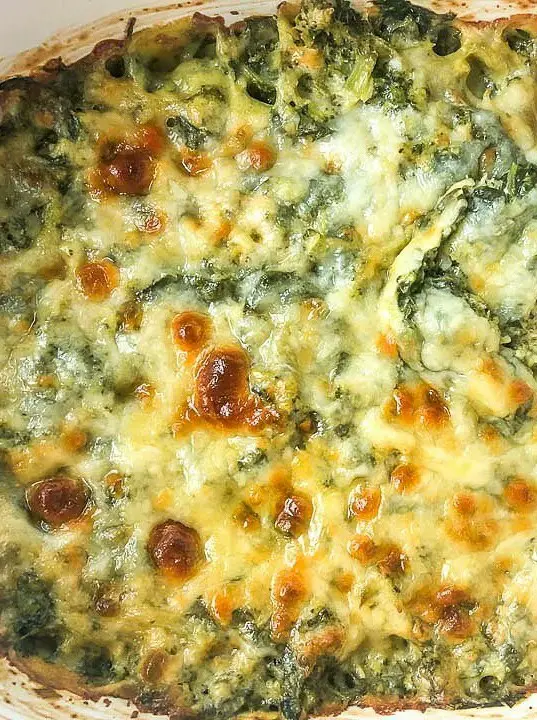 Keto Cheesy Spinach Broccoli Casserole