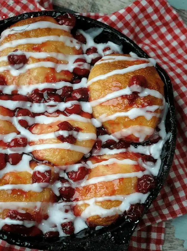 Cast Iron Skillet Cherry Danish