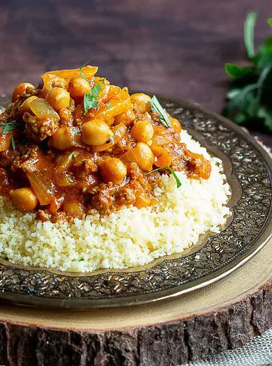 Easy Moroccan Ground Lamb Stew