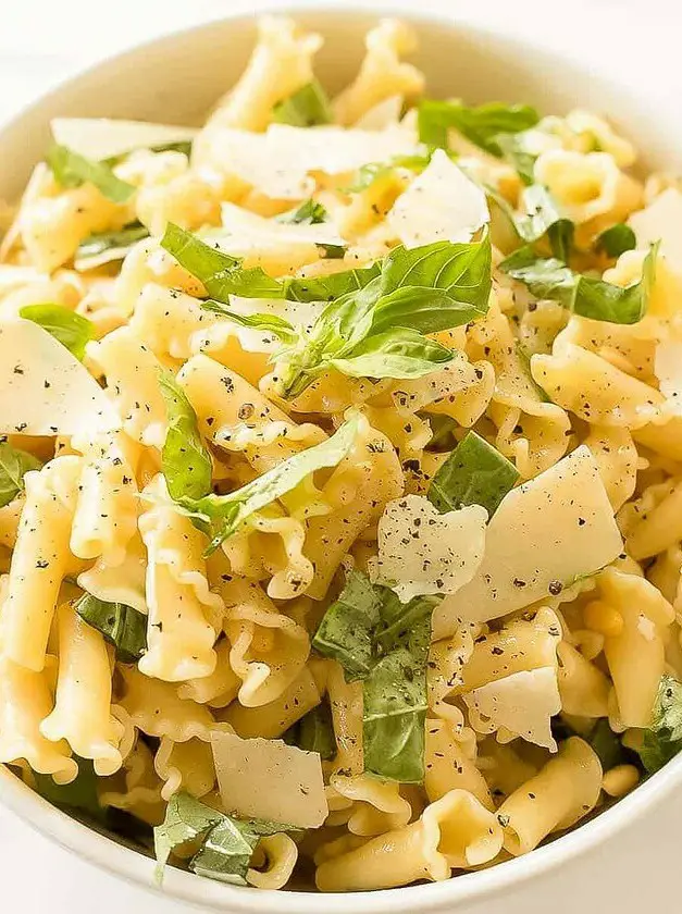 Basil Lemon Pasta Salad