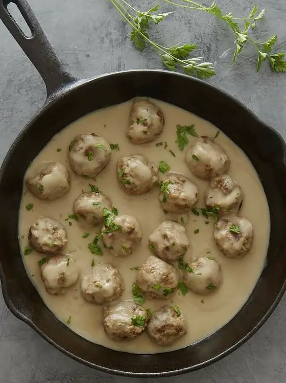 Vegan Swedish Meatballs