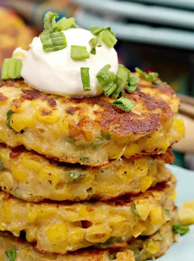 Pan Fried Corn Fritters