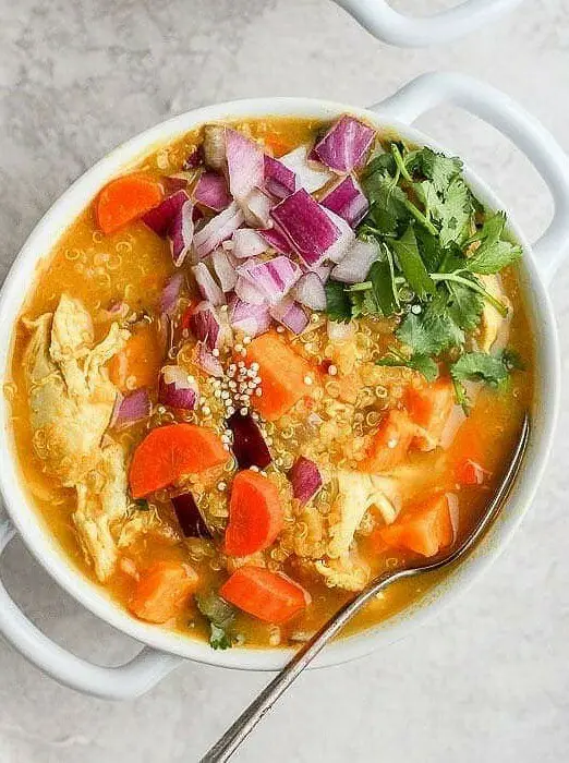 One Pot Golden Curry Chicken Soup