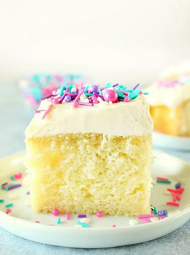 One-Bowl Vanilla Cake