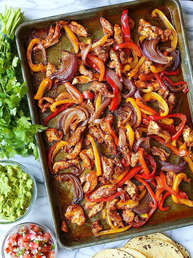 Sheet Pan Chicken Fajitas