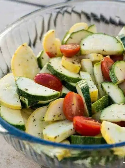 Zucchini and Squash Salad with Tomatoes