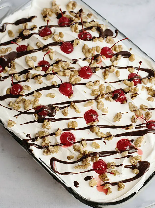 No Bake Banana Split Dessert