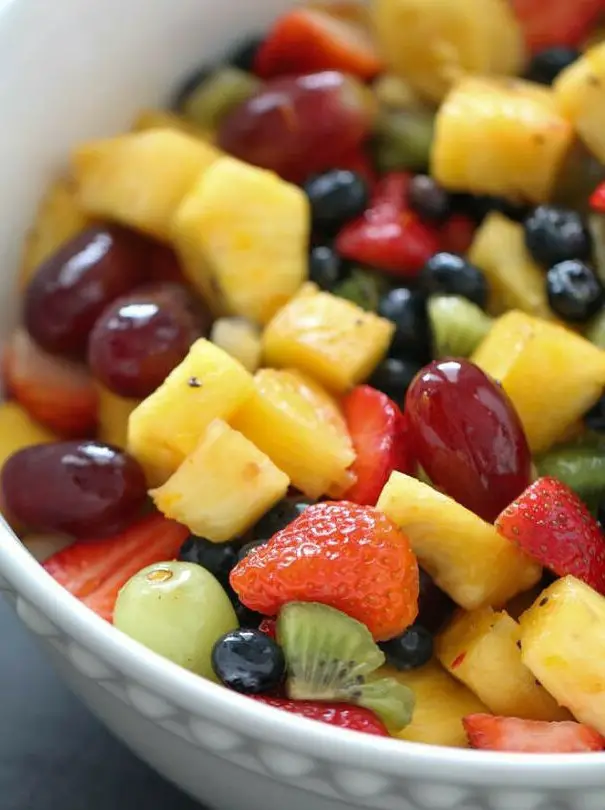 Fresh Fruit Salad with Citrus Glaze