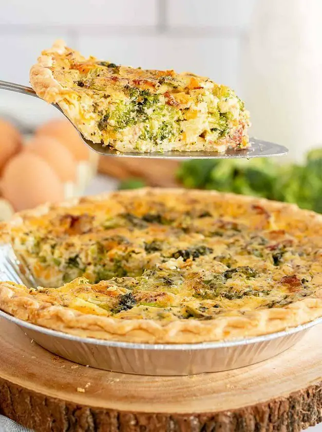 Easy Bacon & Broccoli Quiche