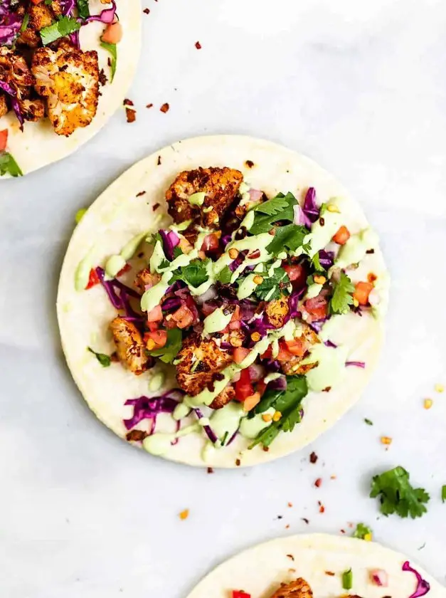 Vegan Roasted Cauliflower Tacos