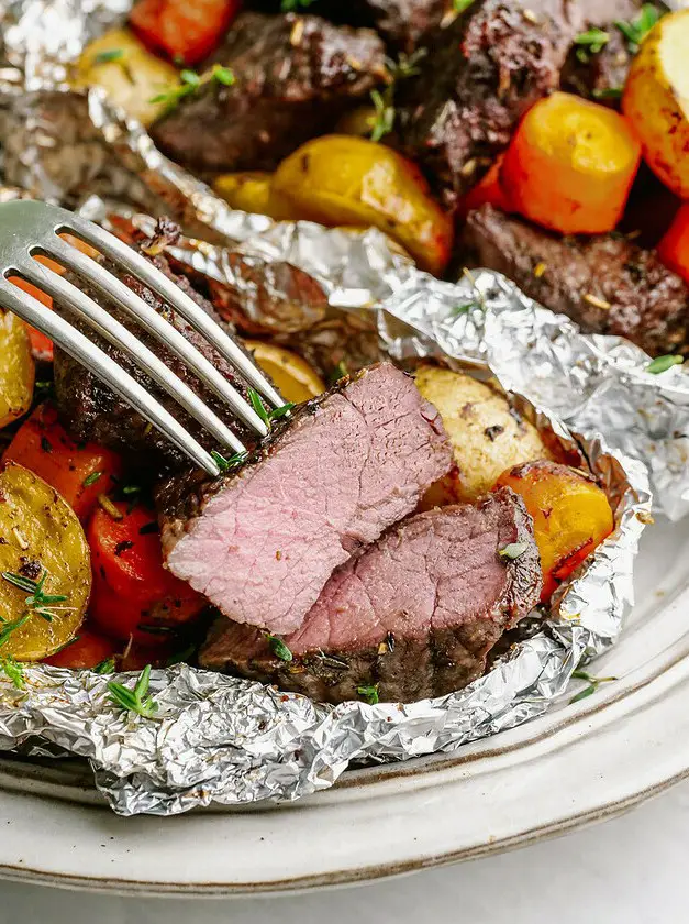 Steak and Potato Foil Packs