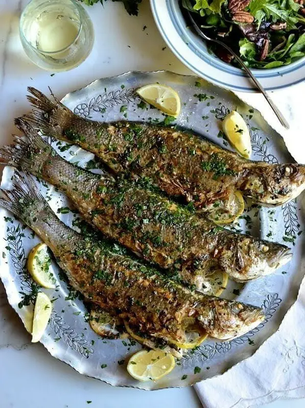 Lemon Soy Roasted Branzino