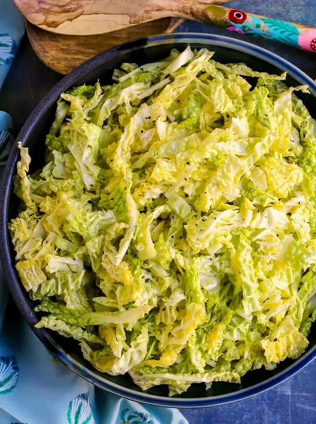 Lemony Savoy Cabbage Salad