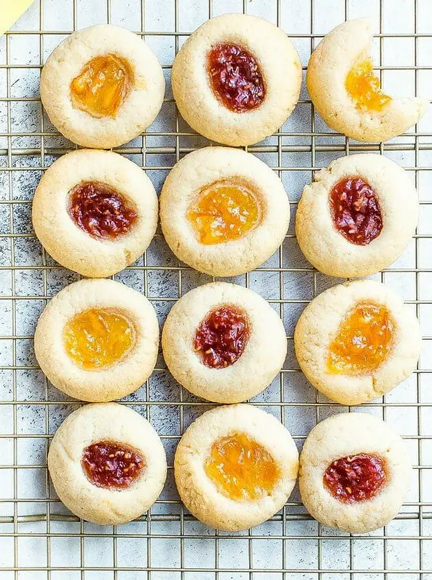 Almond Flour Thumbprint Cookies