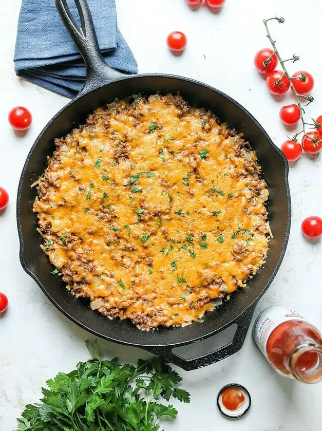 Keto Cheeseburger Casserole