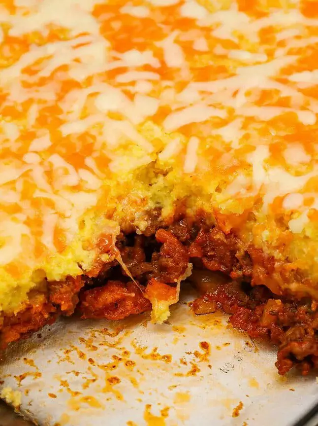 Sloppy Joe Cornbread Casserole