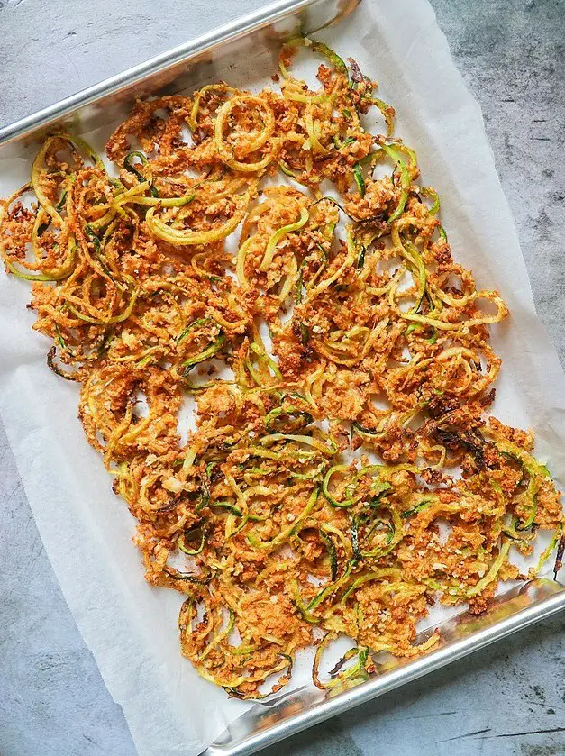 Seasoned Zucchini Curly Fries