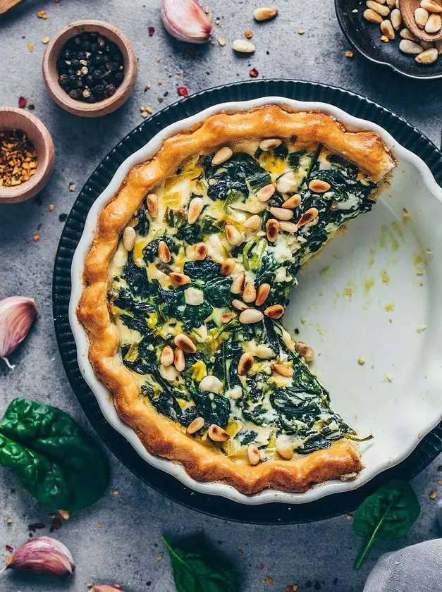 Vegan Spinach Quiche