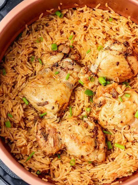 Pressure Cooker Rice and Chicken