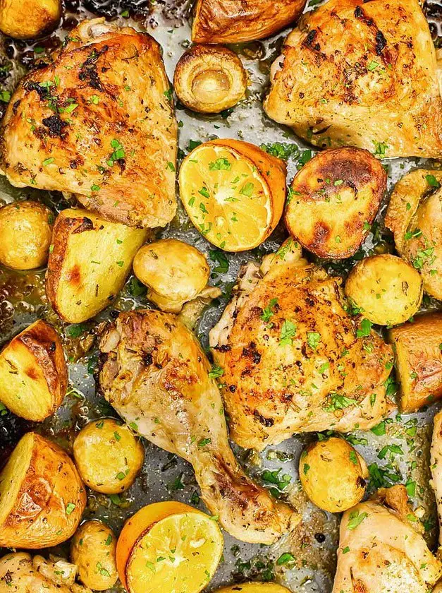 Rosemary Lemon Chicken and Potatoes