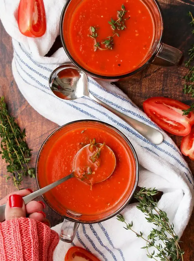 Low Carb Low Calorie Homemade Tomato Soup