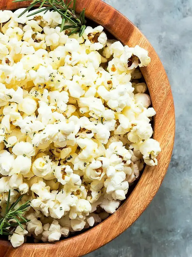 Garlic Parmesan Rosemary Popcorn