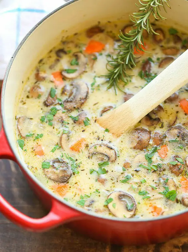 Creamy Chicken and Mushroom Soup