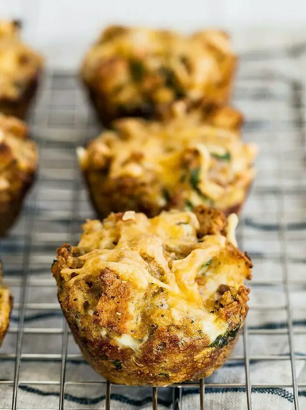 Leftover Stuffing Muffins