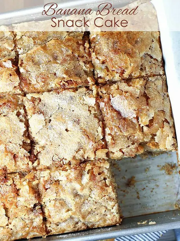 Banana Bread Snack Cake