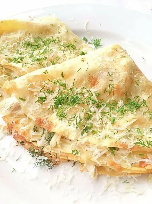 Chicken and Cheese Crepes