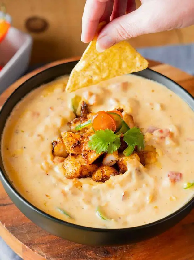 Spicy Jalapeno Shrimp Queso