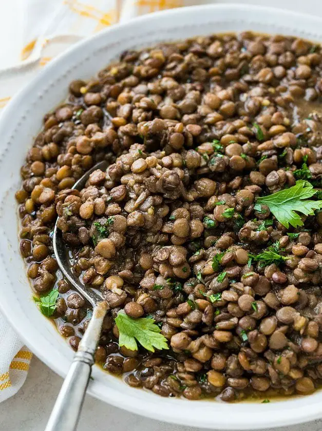 Easy Brown Lentils