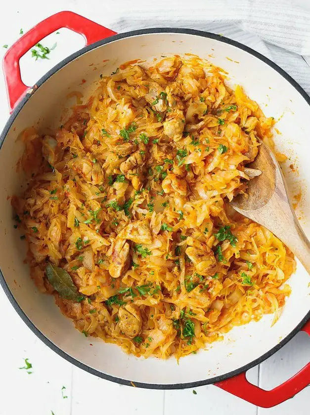 Low-Carb Cabbage with Chicken