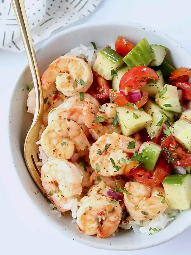 Mediterranean Shrimp Bowls