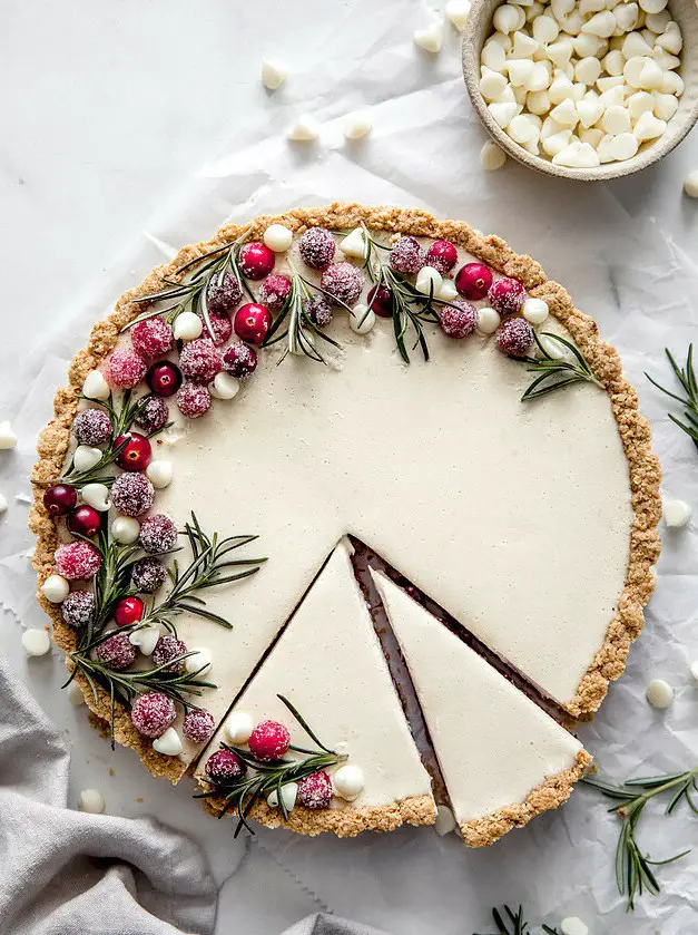 Cranberry White Chocolate Tart