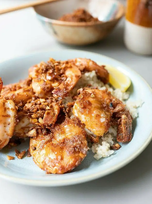 Hawaiian Garlic Shrimp