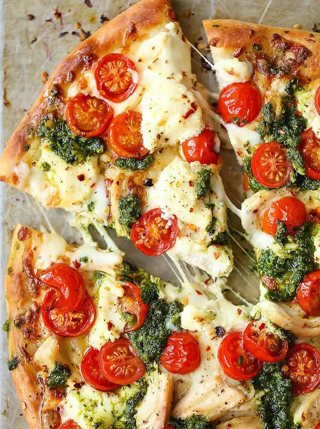 Chicken Pesto Pizza