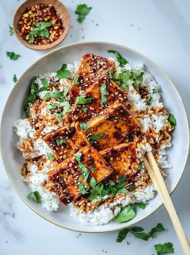 Crispy Pan Fried Tofu