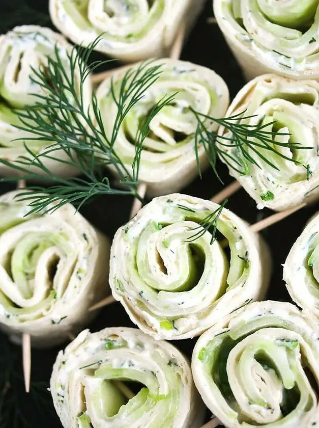 Cucumber Cream Cheese Wraps