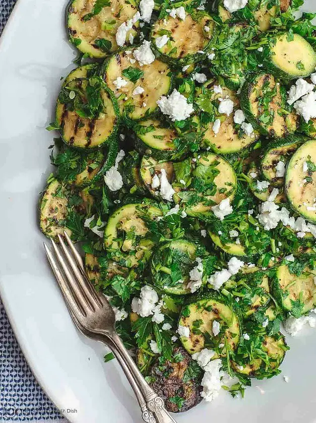 Mediterranean-Style Grilled Zucchini Salad