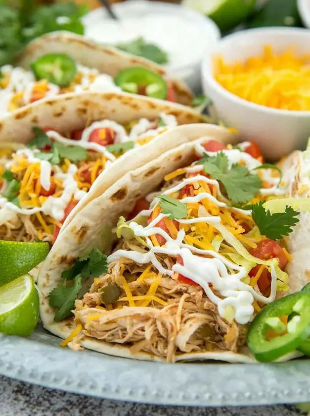 Crock Pot Chicken Tacos