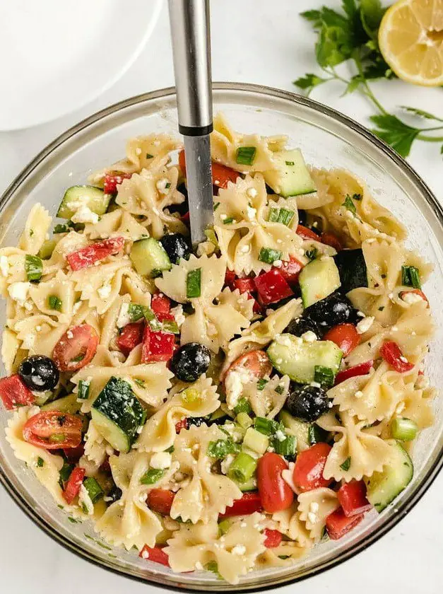 Bow Tie Pasta Salad with Summer Vegetables