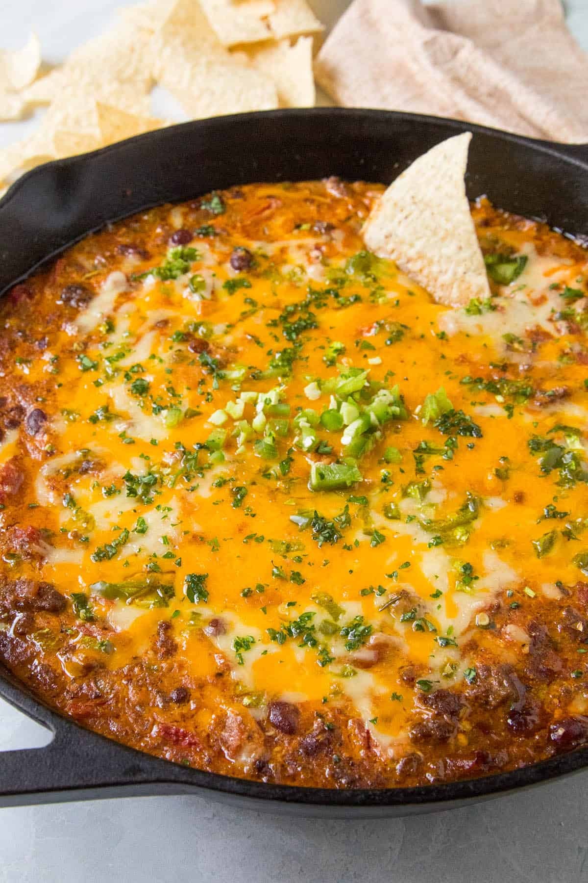 MEATY CHILI CHEESE DIP