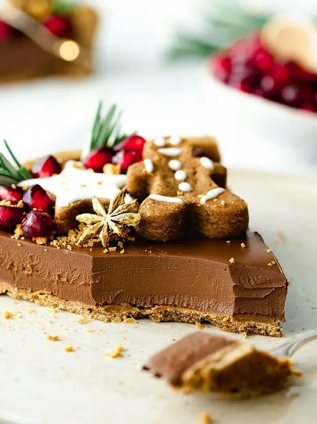 Vegan Chocolate Gingerbread Tart