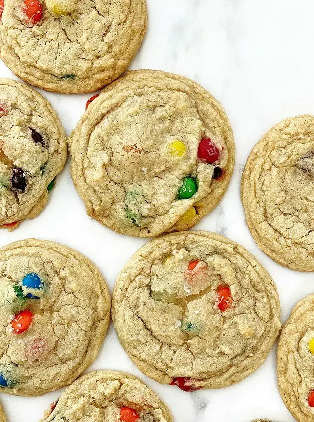 Soft and Chewy M&M Cookies