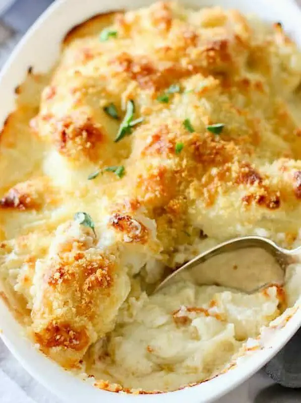 Baked Cauliflower au Gratin