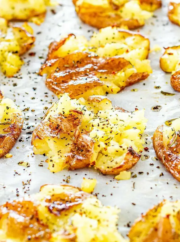 Rosemary Smashed Potatoes