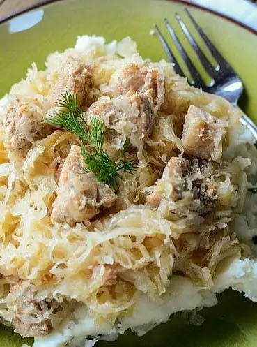 Crock Pot Pork and Sauerkraut