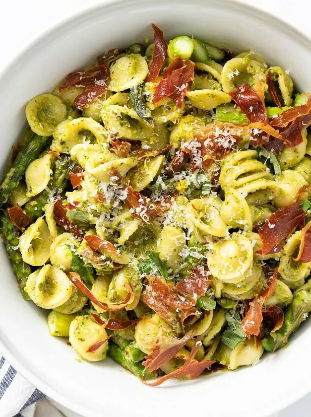 Orecchiette with Pea Pesto Sauce