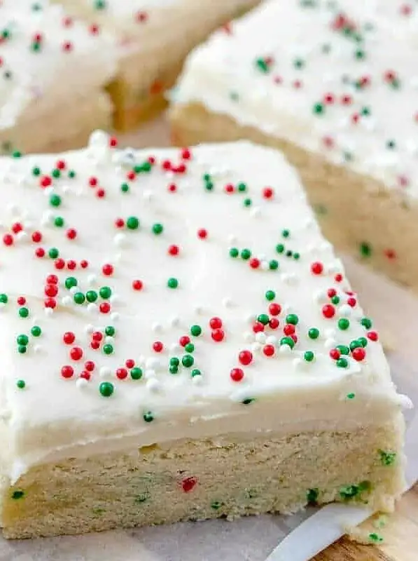 Christmas Sugar Cookie Bars